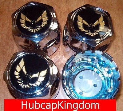   FIREBIRD TRANS AM Center Cap SET Chrome/Gold (Fits 1989 Trans Am