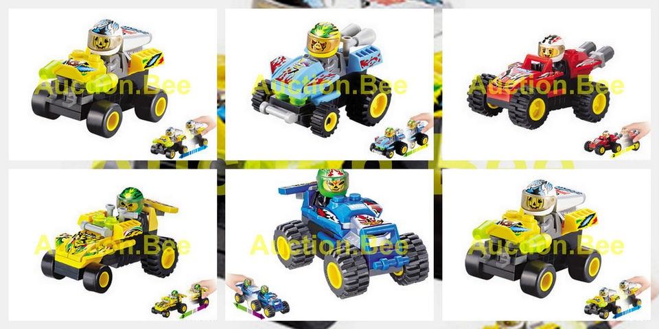 sets 27 30pcs Small Building Block Set Pull back racing Car Toy