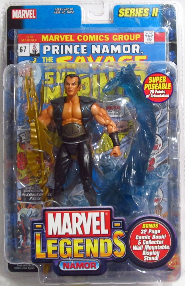   Legends Series II SUB MARINER NAMOR 6Action Figure 2 TOY BIZ 2002 MOC