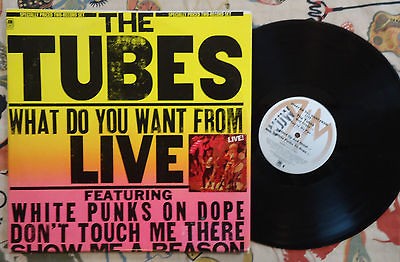 The Tubes 2 LP What Do You Want From Live 1978 White Punks On Dope VG+ 