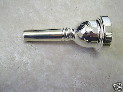 Trombone mouthpiece, 6 1/2AL size, Small shank. Silver, For Bach or 