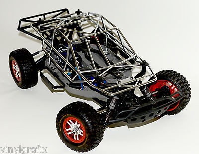 TRAXXAS Slash 4x4 Bead Blasted Chrome Roll Cage Fits 6804, 6807, 6808