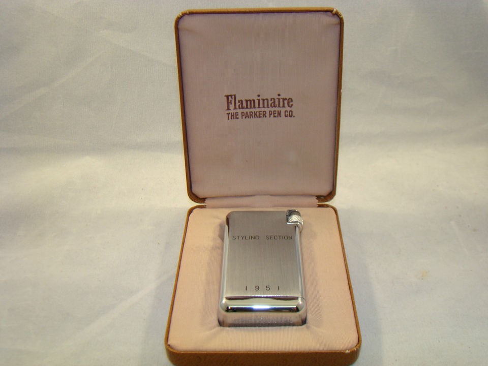   NICE FLAMINAIRE STYLING SECTION 1951 THE PARKER CO # 200 LIGHTER USA