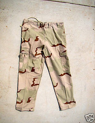 Large New BDU Desert Camo Military Cargo Pant by Gocurda