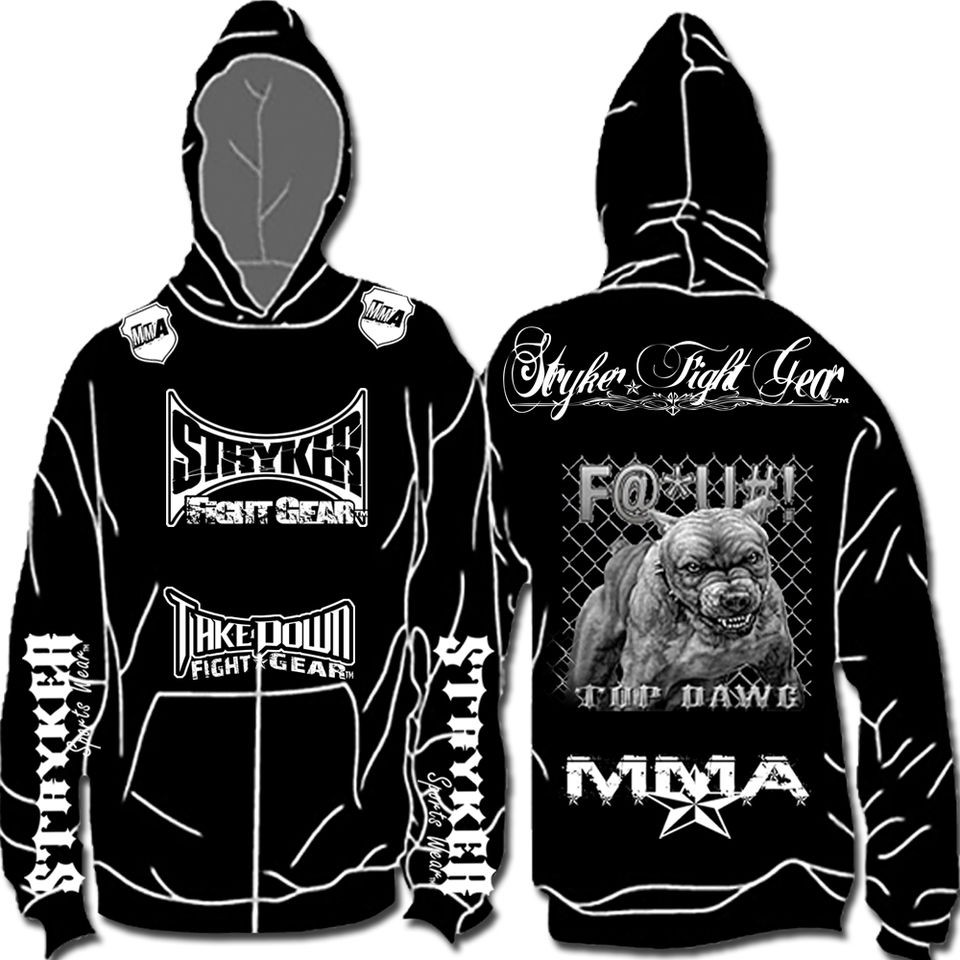   HOODIE SWEATSHIRT JACKET T MMA UFC MENS FIGHTER CLOTHING SZ ANY BJJ