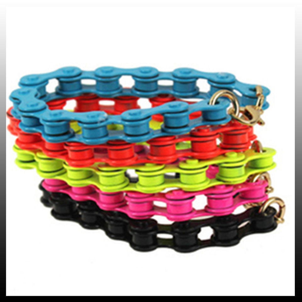 New Arrival Choose Color Bicycle Chain Alloy Stylish Jewelry Bracelet 