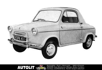 1958 Vespa 400 Microcar Factory Photo