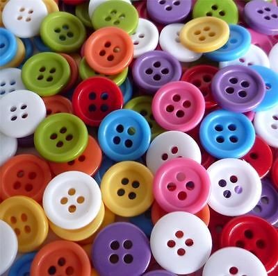 50pcs mixed plastic sewing button lots Ø11mm free ship