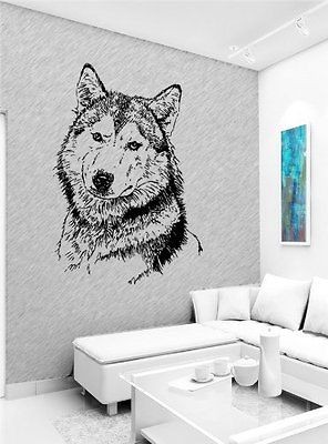 WOLF ANIMAL WALL STICKER DECALS ART MURAL G172