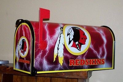 NFL WASHiNGTON REDSKiNS CUSTOM MAiLBOX jersey hats nationals cowboys 