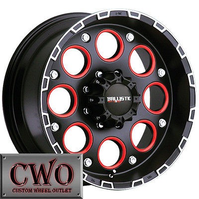 17 Black Enigma Wheels Rims 6x139.7 6 Lug Titan Tundra GMC Chevy 1500 