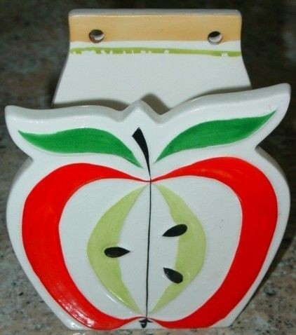   To Find RARE HOLT HOWARD Apple Wall Mount Napkin Oven Mitt Holder 1962