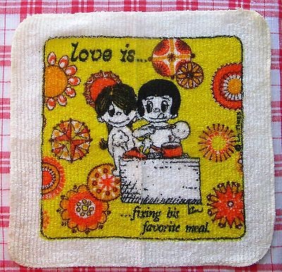 Vintage Washcloth Kim Casali LA Times Love is Fixing His Favorite Meal 