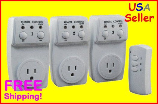   Wireless Remote Control AC Power Plug Wall Outlet Switch Socket RETAIL