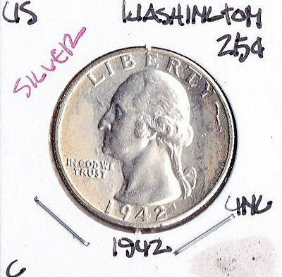 1942 WASHINGTON QUARTER   NICE COLLECTOR GRADE