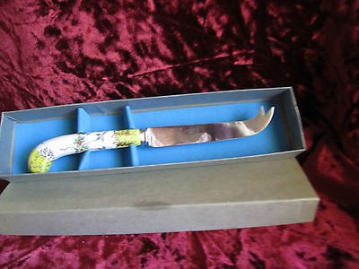   Stainless Sheffield England Yellow/White Ceramic Handle 8 1/2 Box