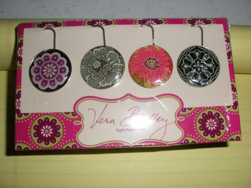 Vera Bradley** 8 Paper Clips**Hello Dahlia*Very Berry*Barcelona*Slate 