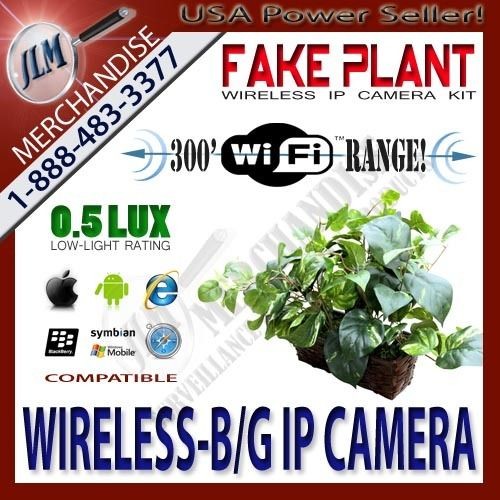 Decoy Fake Plant Wireless Wi Fi IP Internet Spy Camera Hidden Video 