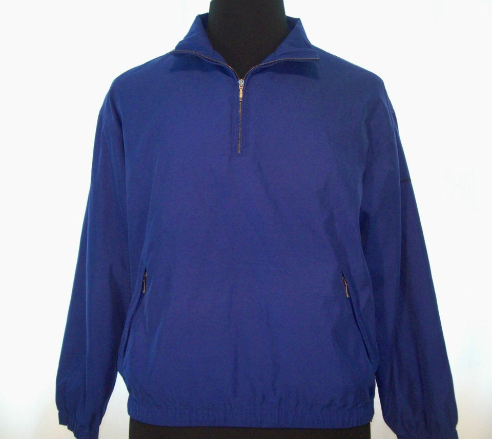 Authentic EDDIE BAUER GOLF lined Jacket EBTEK mens M Zipper Front 