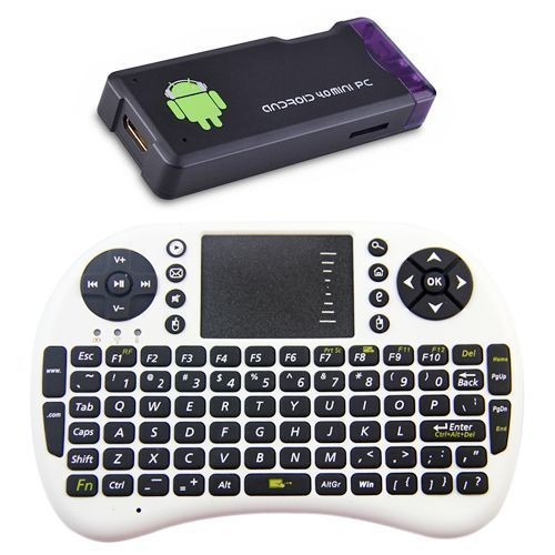   PC CPU A10 Android4.0 WIFI Google TV Box 1GB+2.4G Wireless Keyboard