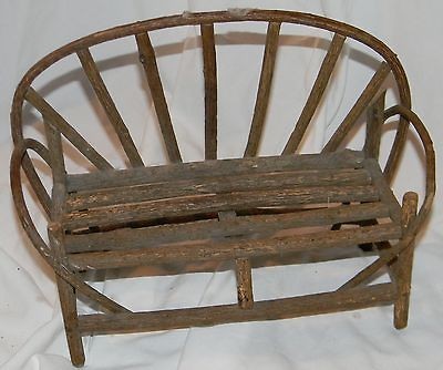 WOOD DOLL BENCH, EUC, NO DAMAGE, 10L x 8H, 4W, GREAT FOR BEARS 