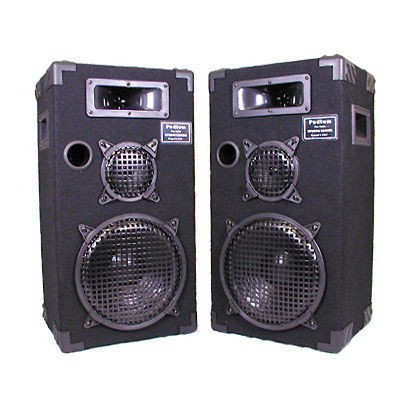   Studio Floor Speakers Podium Pro Audio New 10 Inch 3 Way Pair 1000C