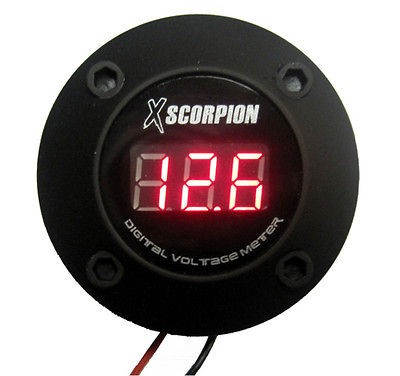 BLACK 12 Volt Digital Voltage Meter Amp Car Battery 12V