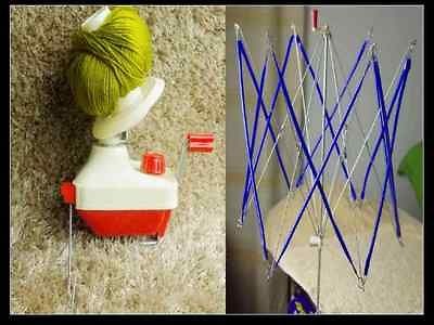 New Yarn/String Ball Winder Hand Operate+M​etal Umbrella Swift Yarn 