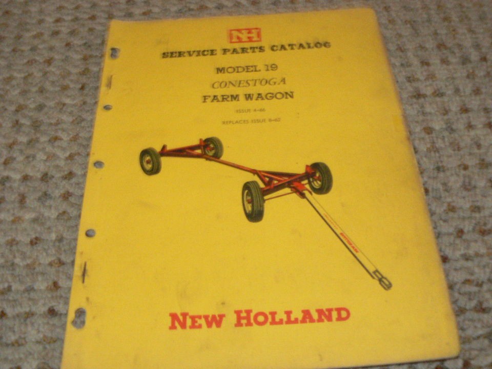 New Holland Model 19 Conestoga Farm Wagon Dealers Parts Book