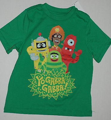 YO GABBA GABBA size 24 months 2 Tee SHIRT Top Muno DJ Lance Brobee 