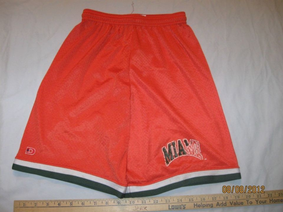   Miami Hurricanes Basketball Shorts Youth M(10 12) NCAA THE U CANES