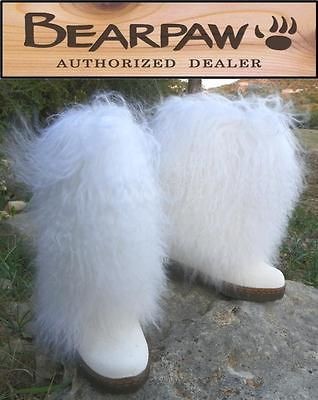 NIB BEARPAW Boetis II EXOTIC Lamb FUR Winter Sheepskin ApresSki Mukluk 