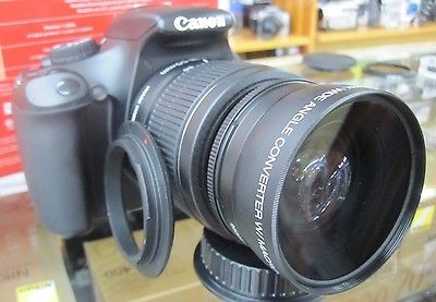 Wide Angle Macro Lens For Canon t3i t2 t3 t4 t4i xs xsi xt xti t2i w 