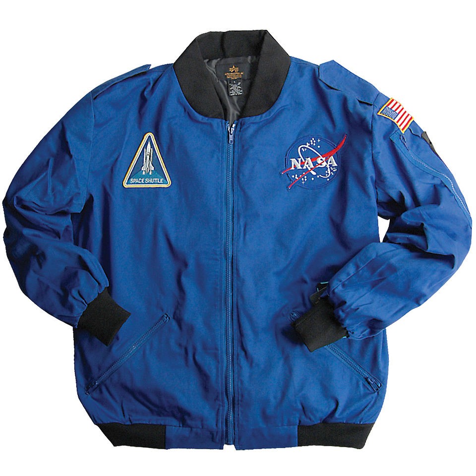 ALPHA INDUSTRIES NASA MODEL ASTRONAUT FLIGHT SPACE SHUTTLE JACKET 