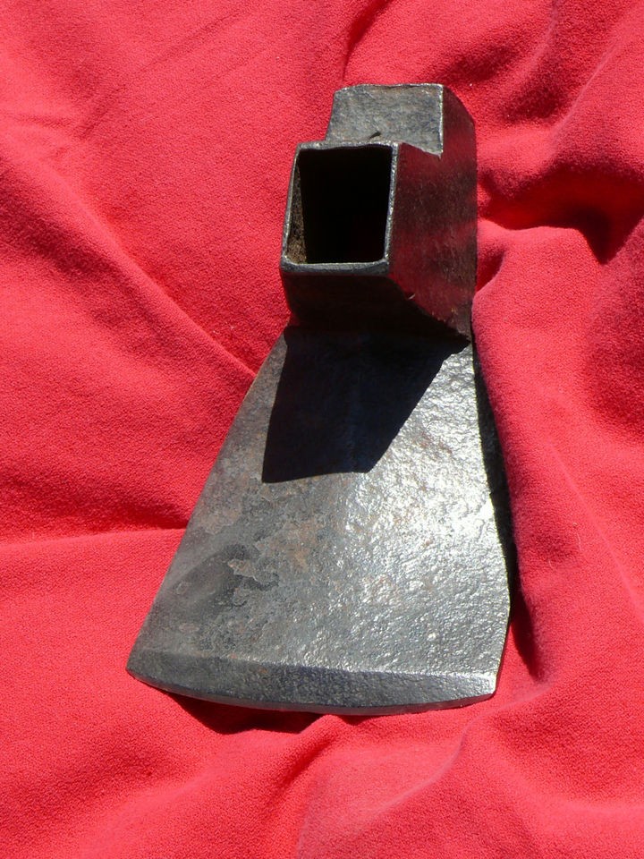   VERMONT CAST IRON ADZ AXE HOE TOOL HEAD Square Handle Insert 8 x 4.5