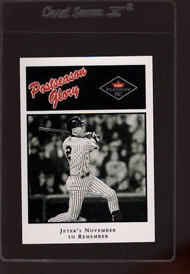 2001 FLEER PLATINUM #494 DEREK JETER MINT *575207