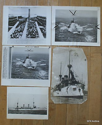 Vintage 1922 USS Cruiser Albany Sent To Taku China Fighting Photo 