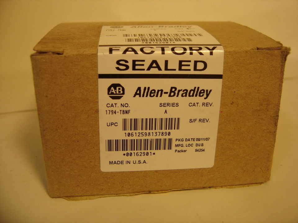 ALLEN BRADLEY 1794 TBNF SERIES A TERMINAL BASE FLEX NEMA FUSED NEW IN 