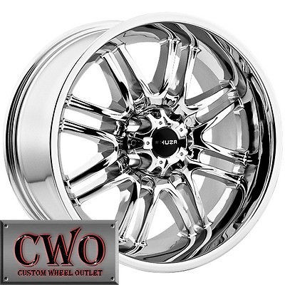 17 Chrome Akuza Ricco Wheels Rims 5x114.3 5 Lug Jeep Wrangler Ranger 