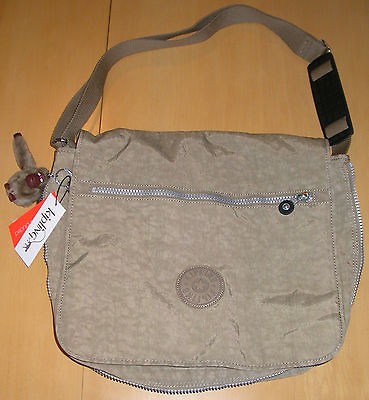 NWT KIPLING TM2133 DESERT SAND MADHOUSE EXPANDABLE MESSENGER BAG