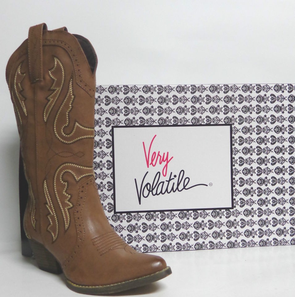   by Very Volatile Ladies Western Fashion Boots All Man Made Material