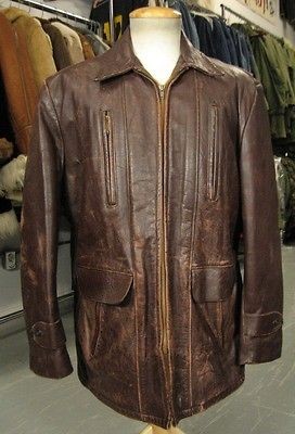 VINTAGE 50S FRONT QUARTER HORSEHIDE JACKET OXBLOOD HERCULES SIZE 42 