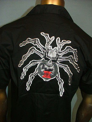 50 DRAGONFLY Embroidered SKULL SPIDER Chopper BIKER MECHANIC WORK 