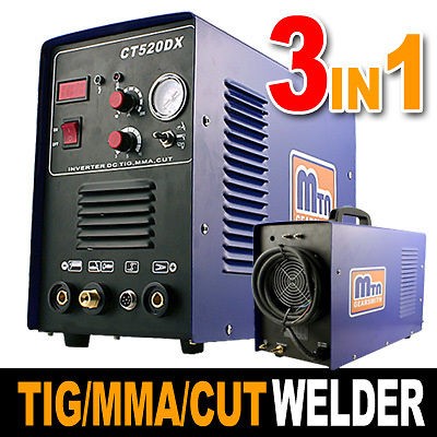 IN 1 50A Plasma Cutter 200 Amp TIG MMA CUT Stick Arc Welder Cutter 