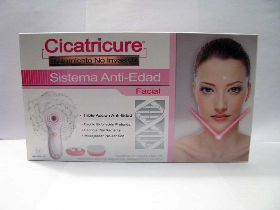 CICATRICURE Sistema Anti Edad BATTERY OPERATED facial SCRUBBER FAST 