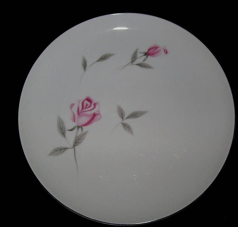 FINE CHINA OF JAPAN ARGENT ROSE DINNER PLATES