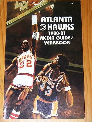 1980   81 Atlanta Hawks Media Guide   Tom Burleson