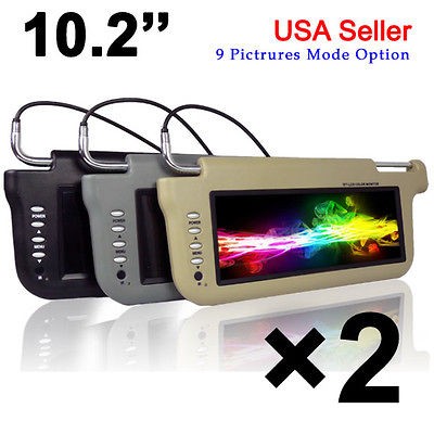 Best  Sales Pair 10.2 CAR SUNVISOR Screen MONITOR left/right 