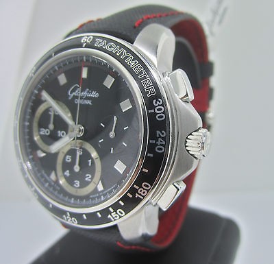 Mens Glashutte Original Sport Evolution Chronograph Steel Watch Retail 