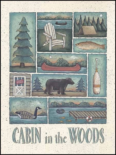   Print / Framed / Plaque   Artist Donna Atkins   Cabin in the Woods